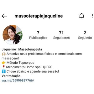 o que postar no instagram de massagem modeladora