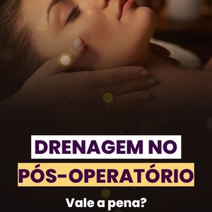 drenagem no pós-operatório