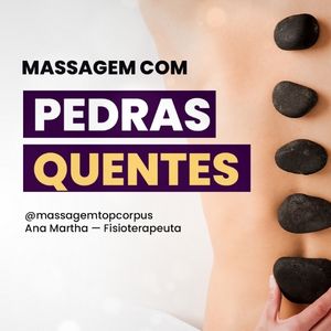 massagem com pedras quentes