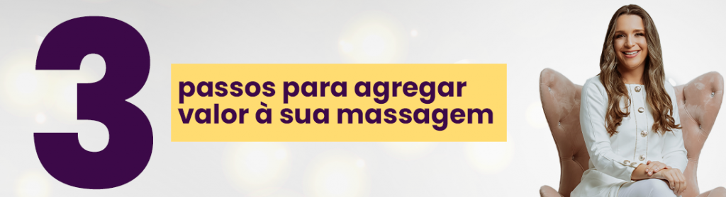 agregar valor à massagem